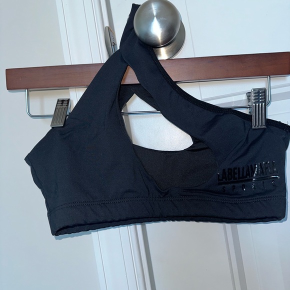 LABELLAMAFIA one shoulder Sports bra XS - Picture 3 of 3